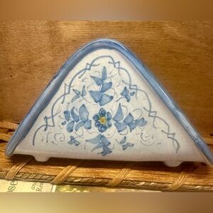 Vintage Sicilian Handpainted Napkin Holder